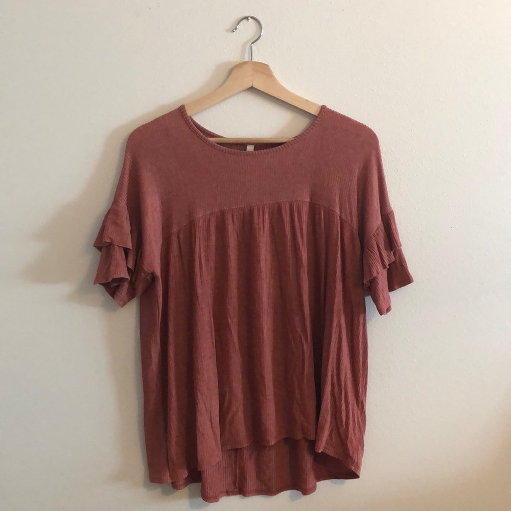 Hope Avenue coral blouse